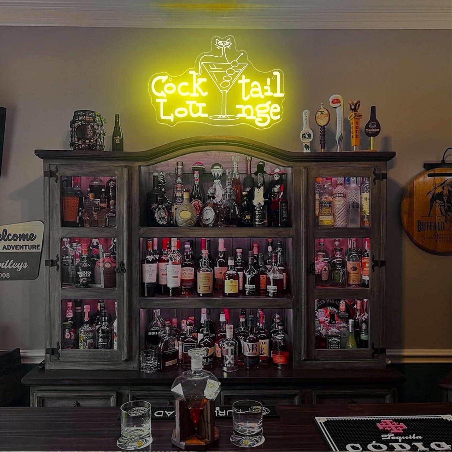 Cocktail Lounge Neon Sign Dimm - огляд і ціна Lighting Decor For Home